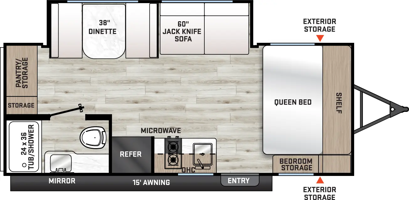 Catalina Summit Series 7 184MKS Floorplan